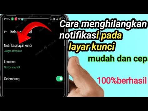 Cara Menghilangkan Notifikasi Pada Layar Kunci Di Hp Oppo Youtube