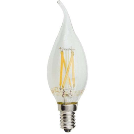 Ampoule LED E14 4W 30W Filament Flamme Coup De Vent Blanc Du Jour 6000K