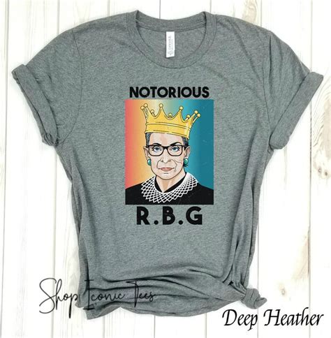 Rbg Gold Crown Colorful Portrait Notorious Rbg Ruth Bader Etsy