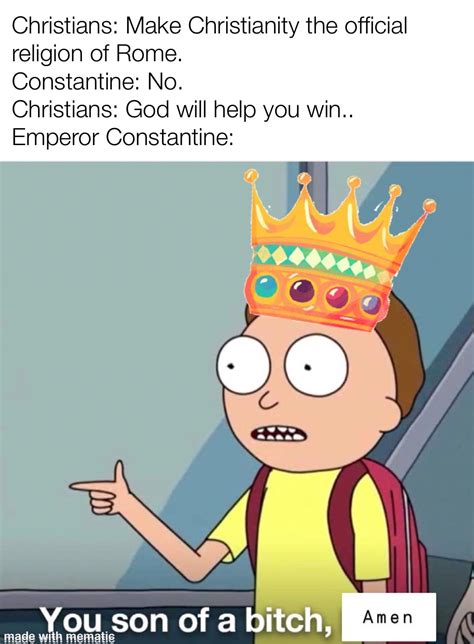 Edict of Milan, 313 AD, colorized : r/dankchristianmemes