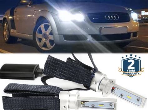 Kit Luci Led Per Audi Tt 8n Anabbaglianti H1 Canbus Bianco Puro 6500k