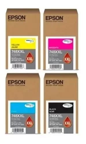 Kit Cartuchos De Tinta Epson T748xxl Wf 6090 Wf 6590bk m c y Envío gratis