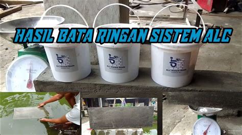 Membuat Bata Ringan Alc Sederhana Youtube