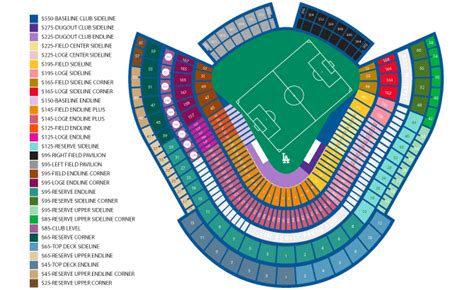 Dodger Stadium Seating Map