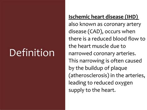 Ischemic Heart Disease Ihd Pathophysiology Types Its Causes And