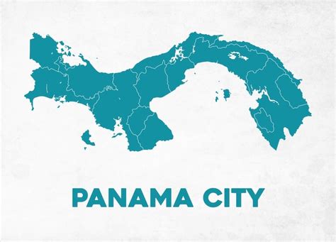 Premium Vector Detailed Panama City Map