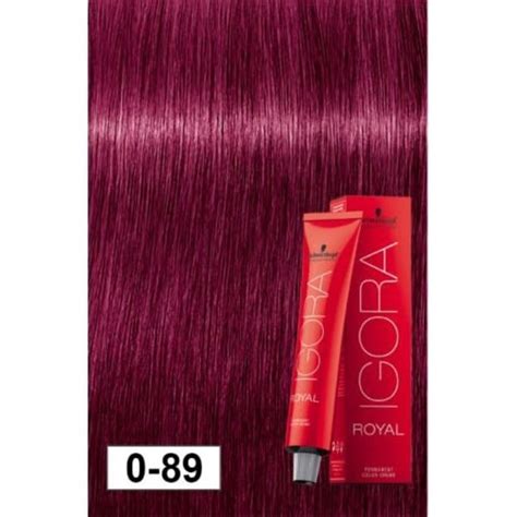 Schwarzkopf Igora Royal 60g 0 89 Red Violet Concentrate HAIRWhisper