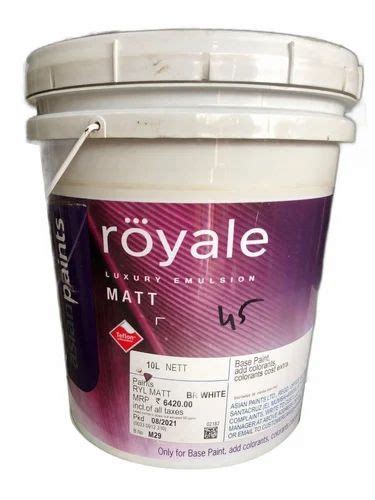 L Asian Paints Royale Matt Luxury Emulsion At Rs Bucket Asian