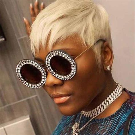 613 Blonde Short Pixie Cut Human Hair Wigs Brazilian Remy Hair No Lace Front Wig EBay