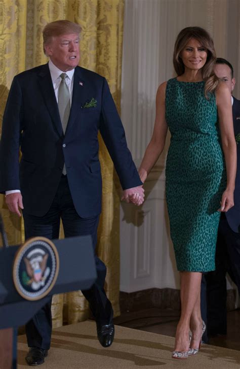 Melania Trumps Prayer Day Outfit Includes Snakeskin Louboutin Heels