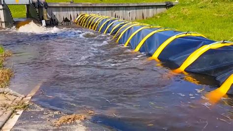 Tubebarrier Temporary Flood Barrier Without Use Of Electricity And