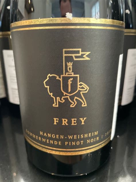 2018 Weingut Frey Sommerwende Pinot Noir Hangen Weisheim Germany