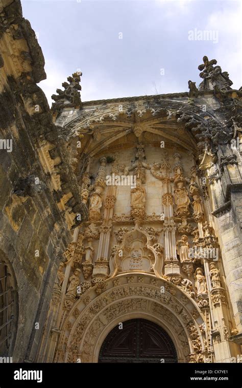 Templerburg Und Convento De Cristo In Tomar In Portugal Stockfotografie