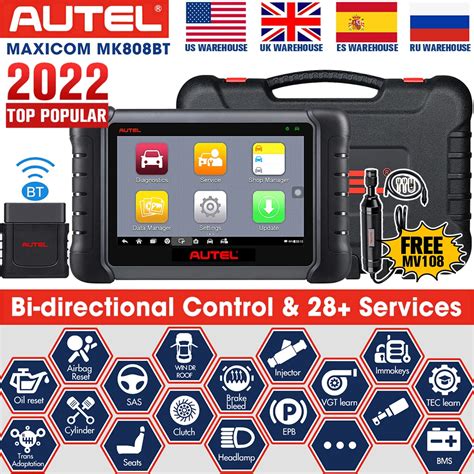 2021 Autel Maxicom Mk808bt Diagnostic Scan Tool 25 Services All