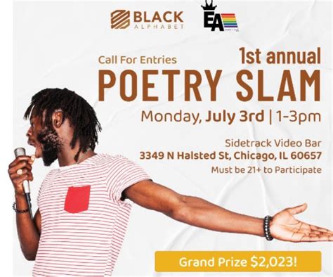 Black Alphabet Presents Its First Annual Poetry Slam