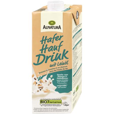 Alnatura Bio Hafer Hanf Drink Mit Lein L Liter Online Kaufen