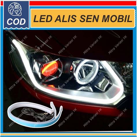 Jual Lampu Alis Mobil Led Drl Double Running Sen Berjalan Mode Cm