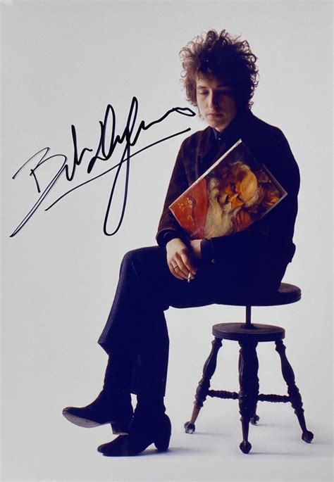 Autograph Signed Bob Dylan Photo Coa Etsy