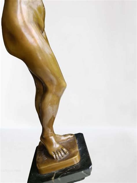 Antiques Atlas Art Deco Bronze Of A Nude By Gotthilf Jaeger C1920