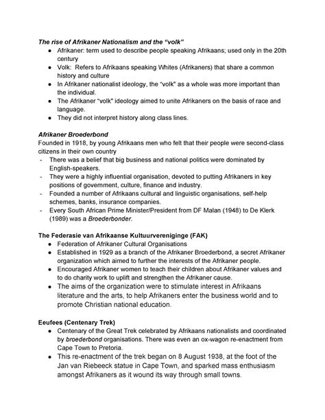 document  rise  afrikaner nationalism  rise