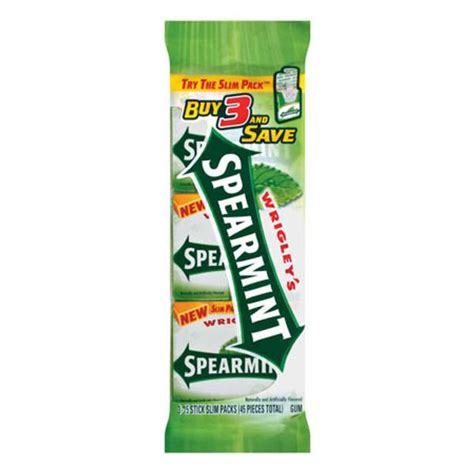 Wrigley's 3pk Wrigley Spearmint Chewing Gum - 22000223187 | Blain's ...