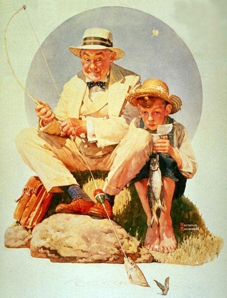 Fishing Norman Rockwell Totally History