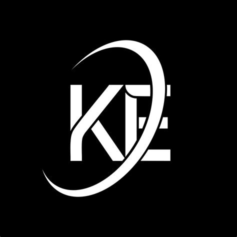 Ke Logo K E Design White Ke Letter Ke Letter Logo Design Initial