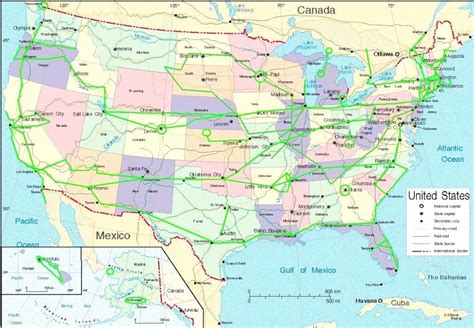 Map Of Usa Interstate Highways At Major In Justinhubbard Me New ...