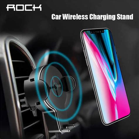 ROCK 5W Wireless Car Charger for iPhone XR XS Max 8 plus qi wireless ...