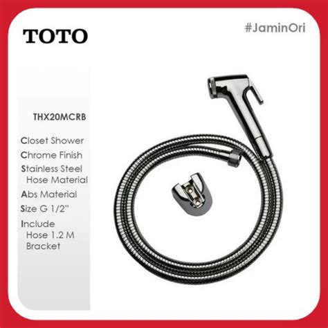 Jual JET SHOWER TOTO THX20MCRB ORIGINAL 100 CHROME SOWER CEBOK TOILET