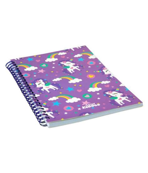 Smily Kiddos Smily A5 Lined Notebook Purple Pack Of 2 Kids