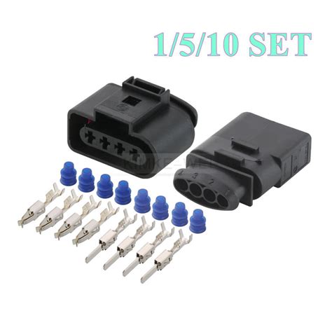 Pin Automotive Male Female Connector Plug Socket Kit For Vw Audi