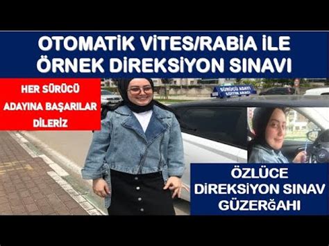 NİLÜFER ÖZLÜCE EHLİYET DİREKSİYON SINAV GÜZERĞAHI BEKLENEN GÜN