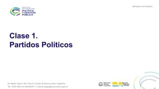 1 PPT Clase 1 Partidos Políticos pptx pdf