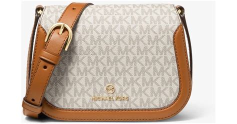 Michael Kors Lucie Small Logo Crossbody Bag In Natural Lyst