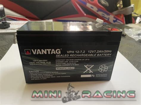 Batteria Vantag Agm Ciclica Vph V Ah Hr Mini Racing