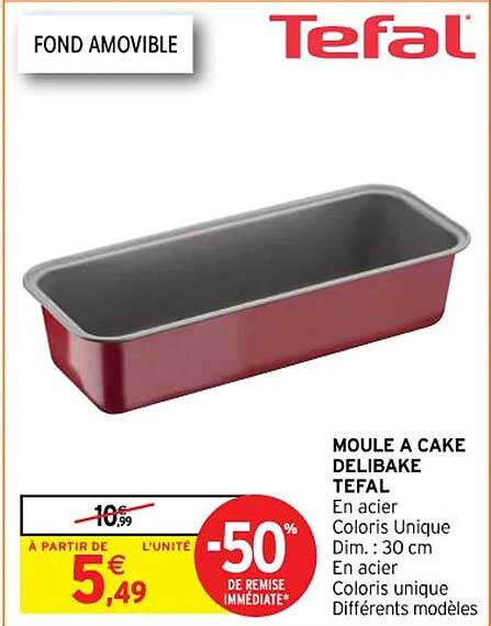 Promo Moule à Cake Delibake Tefal chez Intermarché Hyper iCatalogue fr