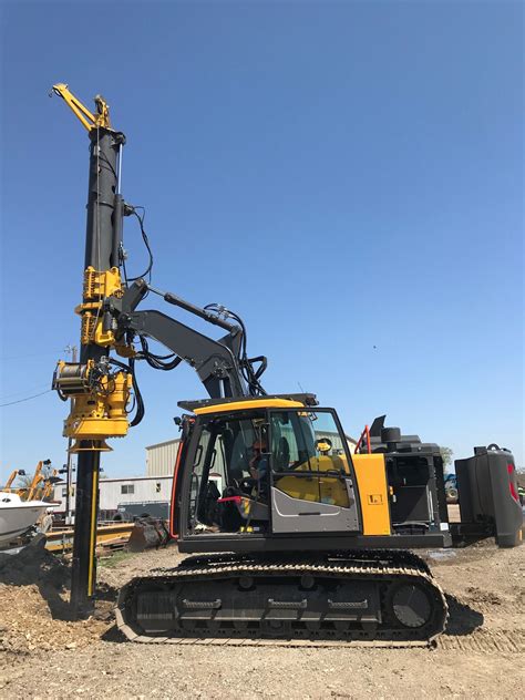 Tysim Drilling 16m Depth Basis Pile Machine Kr50 Excavator Mini Piling