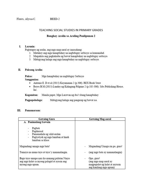 Araling Panlipunan Social Studies Pdf