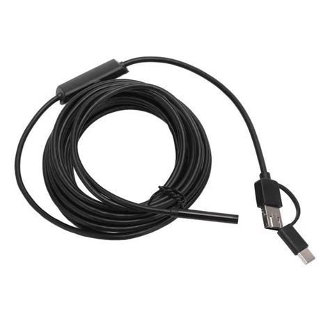 Fdit endoscope d inspection Endoscope 5 5mm 3 en 1 Caméra Endoscope USB