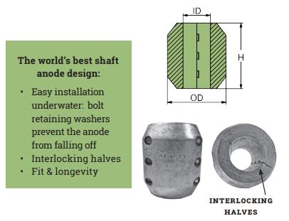 6 Bolt Heavy Duty Imperial Aluminium Shaft Anodes