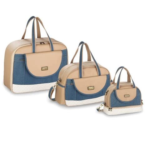 Kit Bolsas Maternidade Missoni Nude peças Fazendo Arte