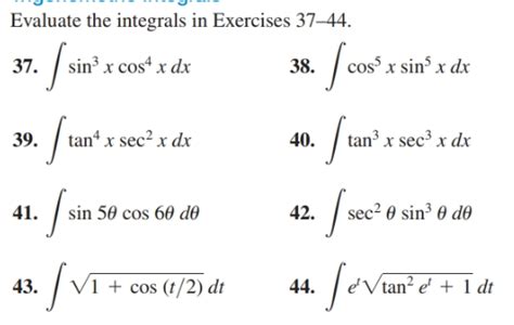 Answered Evaluate The Integrals In Exercises Bartleby