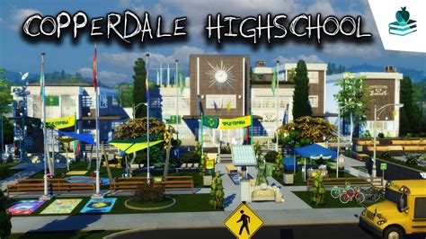 Copperdale High School Tour Build The Sims 4 Youtube