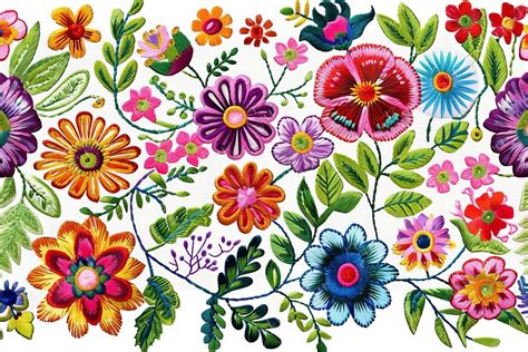 Colorful Mexican Folk Art Floral Graphic by Sun Sublimation · Creative ...