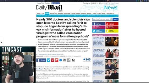 Nearly 300 Doctors Demand Spotify Stop Joe Rogan For Hosting Dr Robert