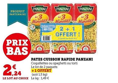 Promo Pâtes Cuisson Rapide Panzani chez Super U iCatalogue fr