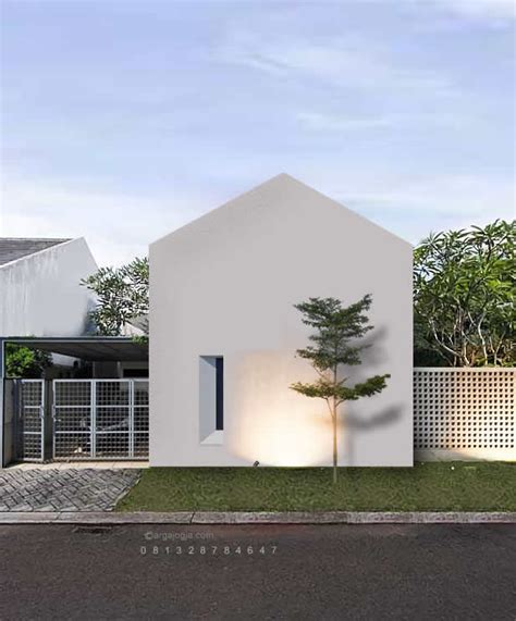 Keindahan Simplicity Desain Rumah Putih Scandinavian Lantai