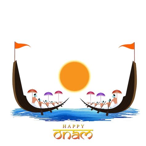 Premium Vector Vector Illustration Of Onam Kerala Onam Greeting Card