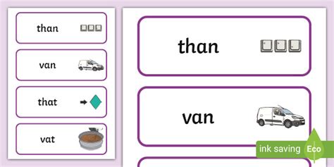 Voiced Th And V Minimal Pair Cards